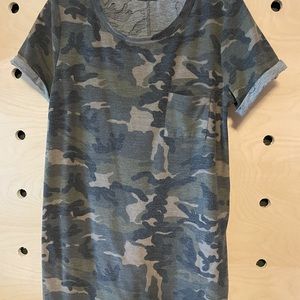 Camo t/shirt dress